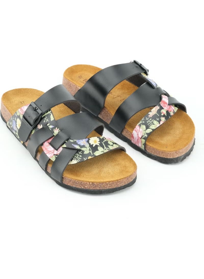 Gezer Feichtinger Der Bio Summer Women's Insole Leather Cork Sole Daily Slippers - Image 3